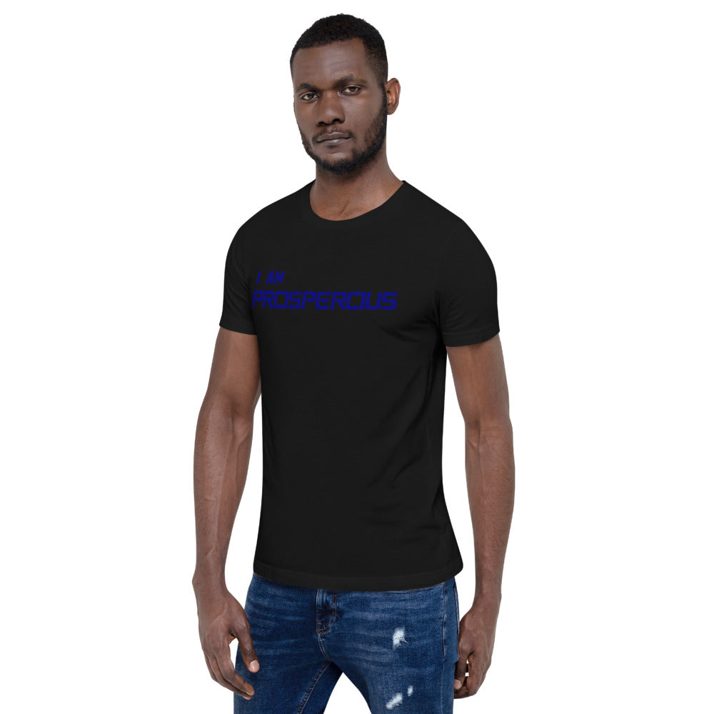 Motivational Unisex T-Shirt "I AM PROSPEROUS" Law of Attraction Short-Sleeve T-Shirt