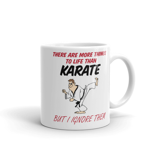 karate coffee mug