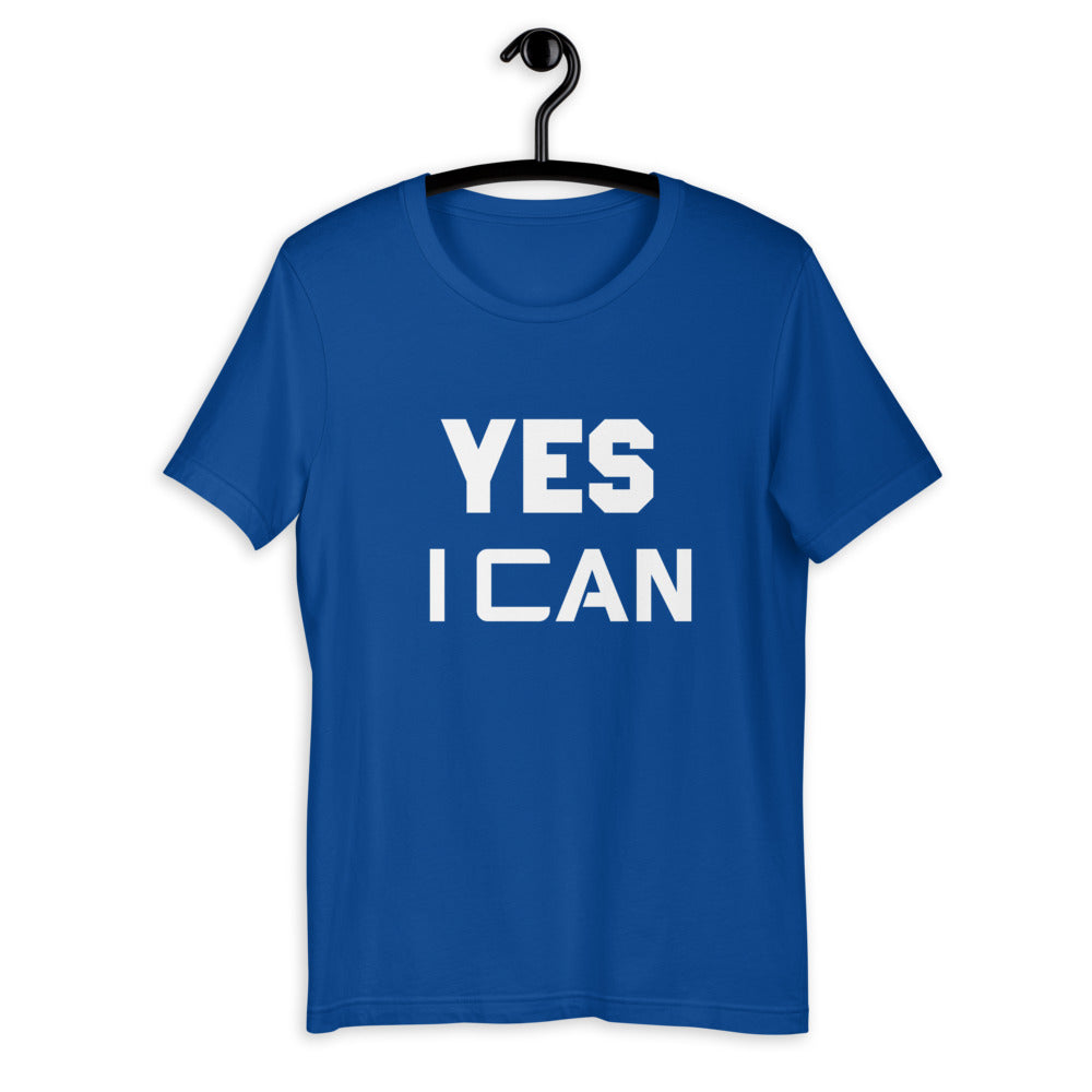 Motivational T-Shirt "YES I CAN" Inspiring Law of Attraction Short-Sleeve Unisex  T-Shirt