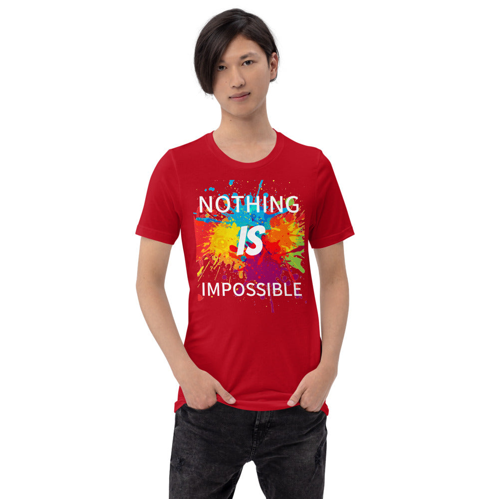 Motivational T-Shirt "NOTHING IS IMPOSSIBLE" Law of Affirmation  Unisex T-Shirt