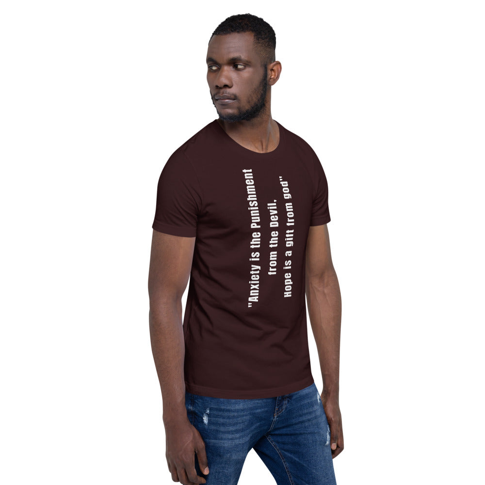 Motivational Unisex T-Shirt "Hope is a gift of God"   Short-Sleeve Unisex T-Shirt