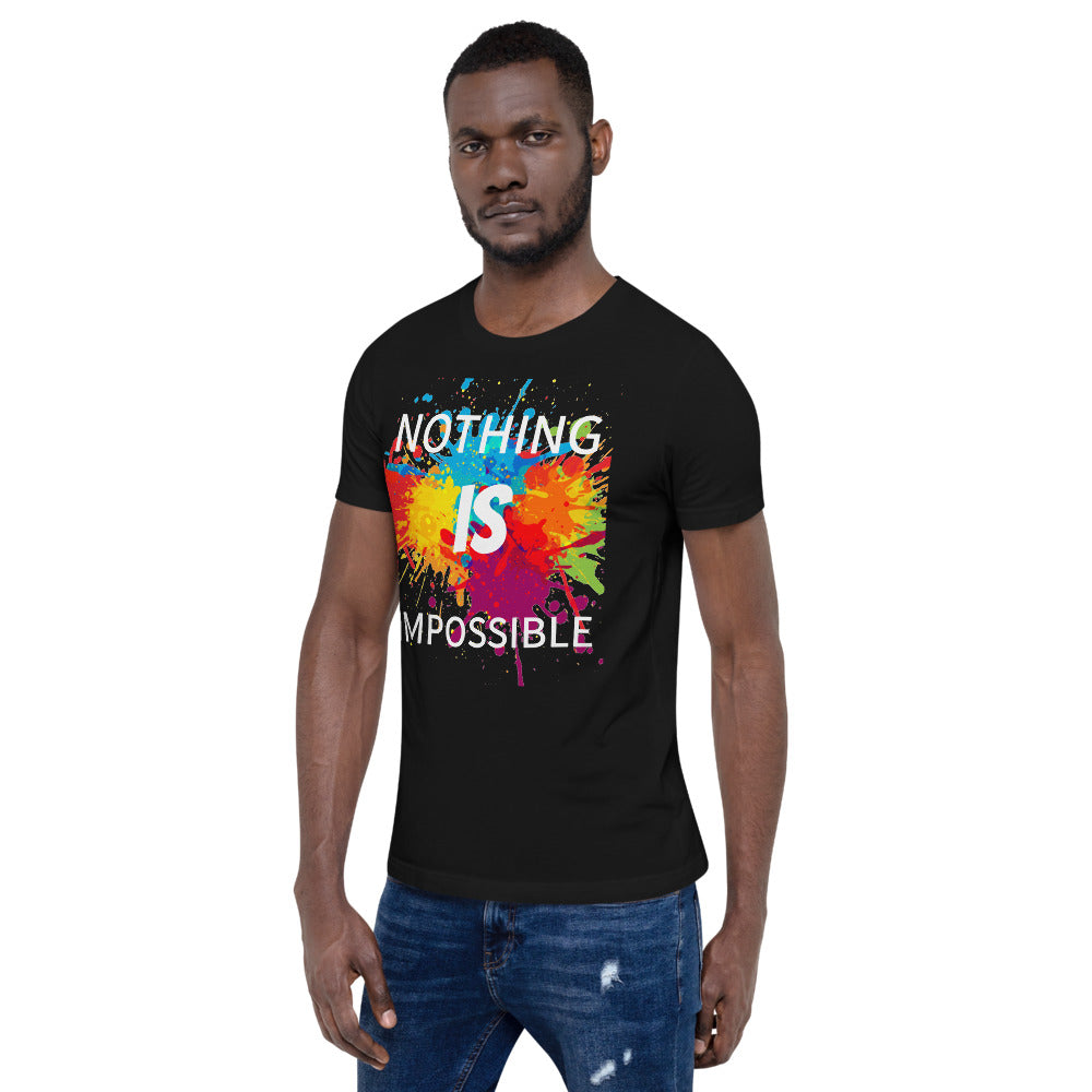 Motivational T-Shirt "NOTHING IS IMPOSSIBLE" Law of Affirmation  Unisex T-Shirt