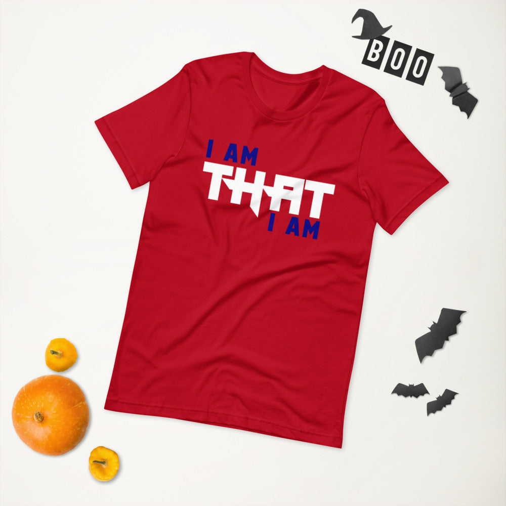 Motivational Unisex T-Shirt  "I AM THAT I AM" Law of Attraction Short-Sleeve Unisex T-Shirt