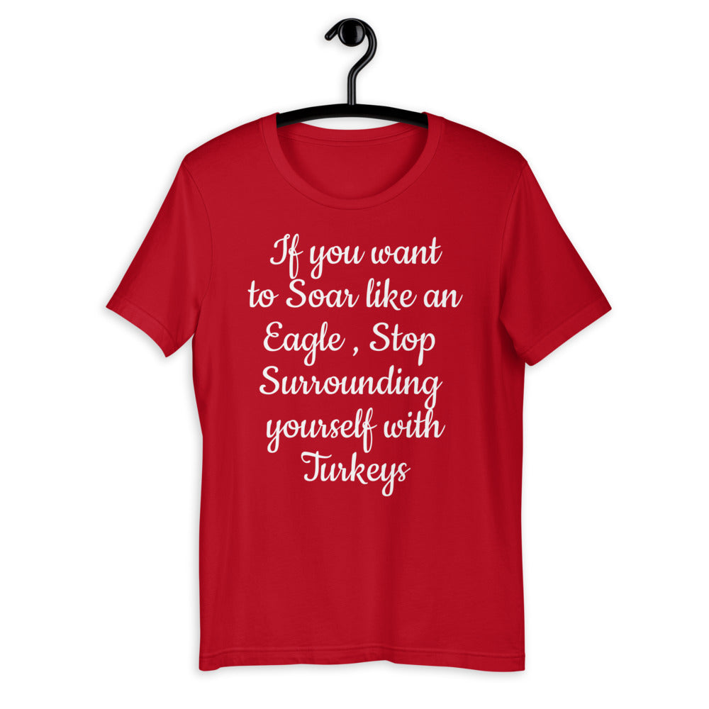 Motivational  T-Shirt "SOAR LIKE AN EAGLE" Law of Affirmation Short-Sleeve Unisex T-Shirt