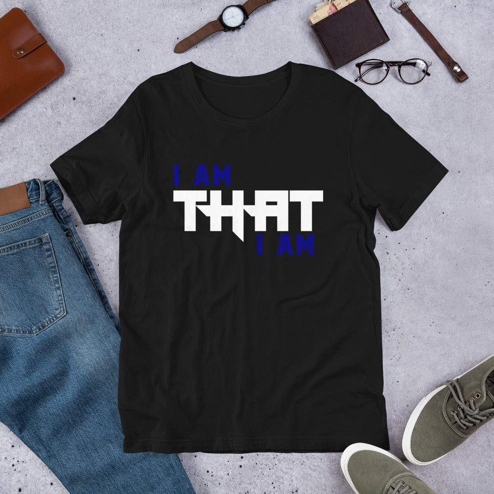 Motivational Unisex T-Shirt  "I AM THAT I AM" Law of Attraction Short-Sleeve Unisex T-Shirt