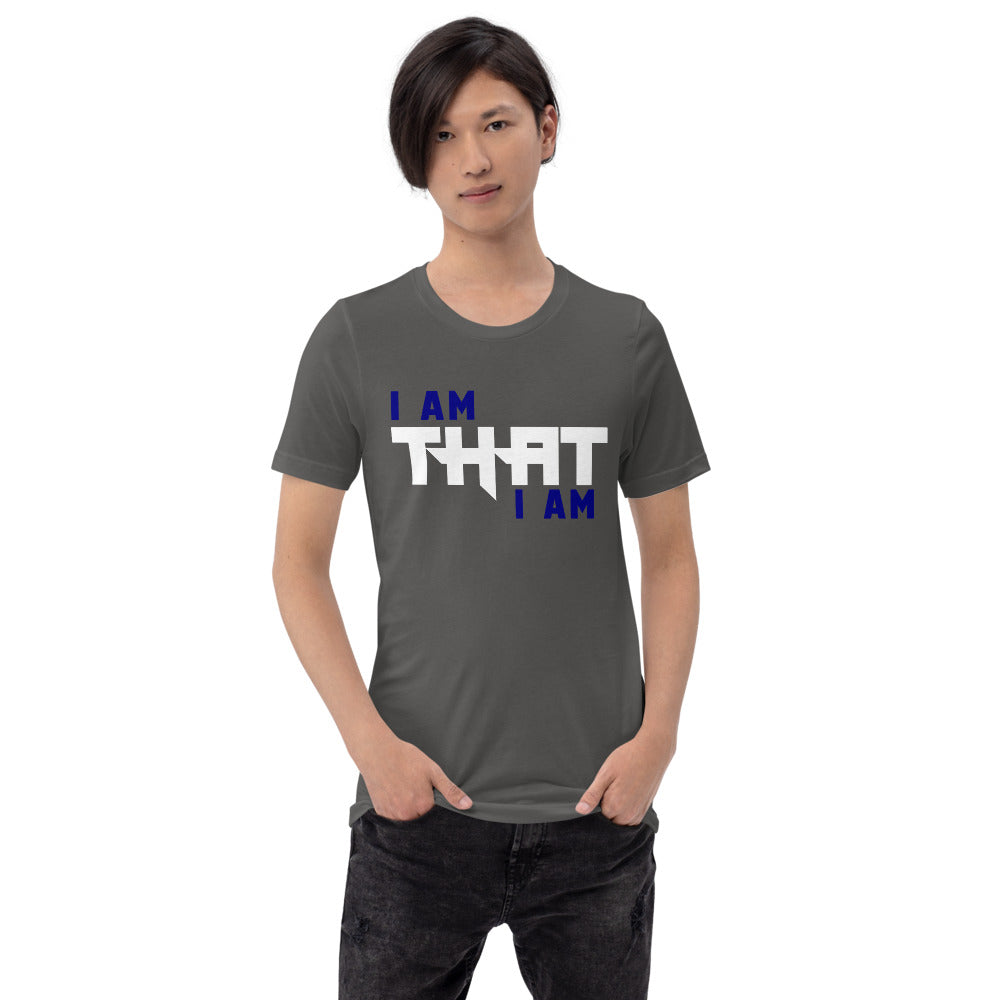 Motivational Unisex T-Shirt  "I AM THAT I AM" Law of Attraction Short-Sleeve Unisex T-Shirt