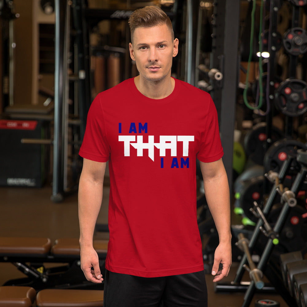 Motivational Unisex T-Shirt  "I AM THAT I AM" Law of Attraction Short-Sleeve Unisex T-Shirt