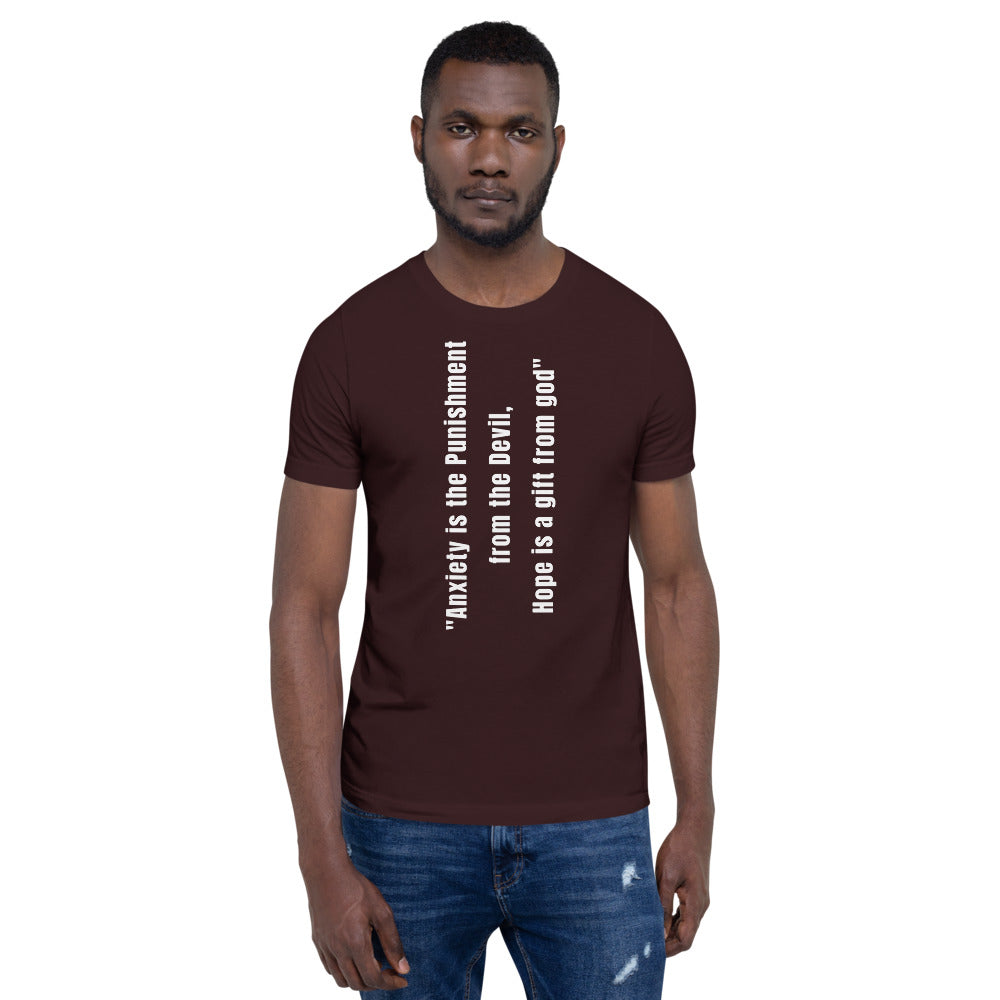 Motivational Unisex T-Shirt "Hope is a gift of God"   Short-Sleeve Unisex T-Shirt