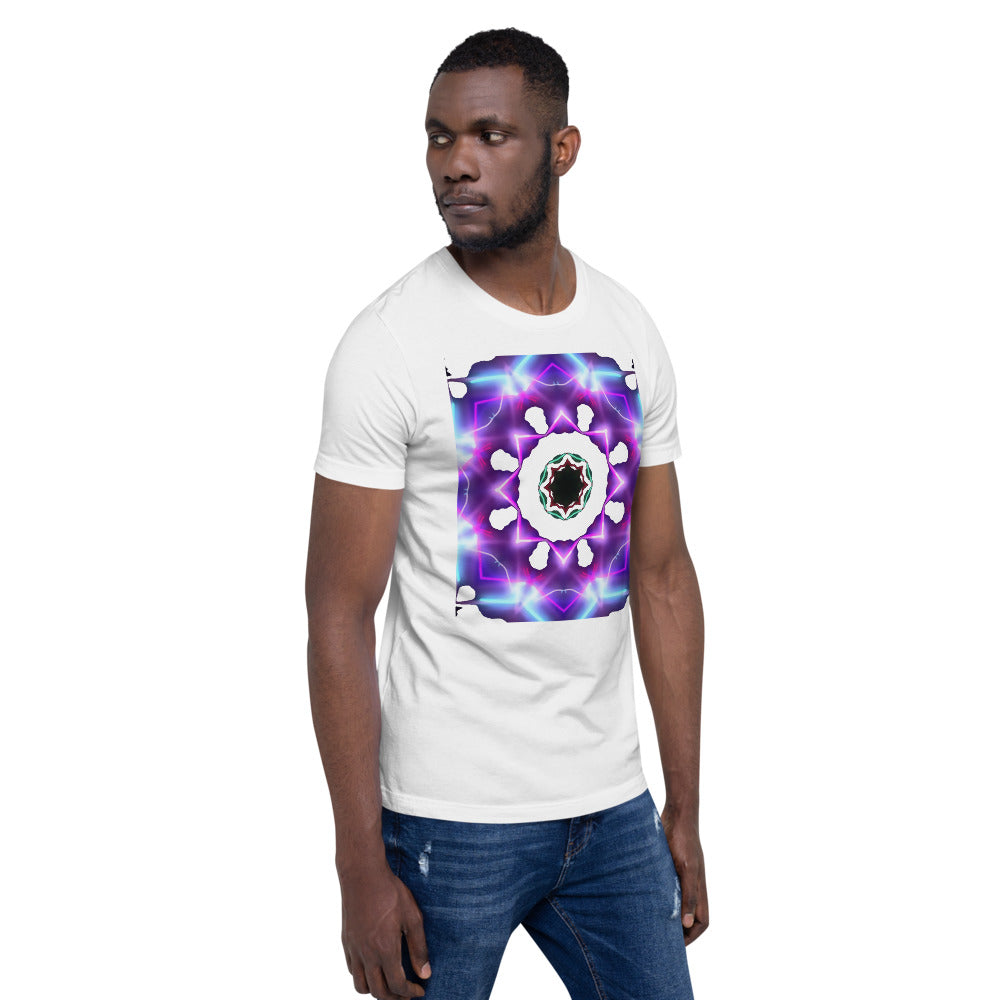 Chakra Unisex T-Shirt "Glittering Chakra" Symbol Short-Sleeve Unisex T-Shirt