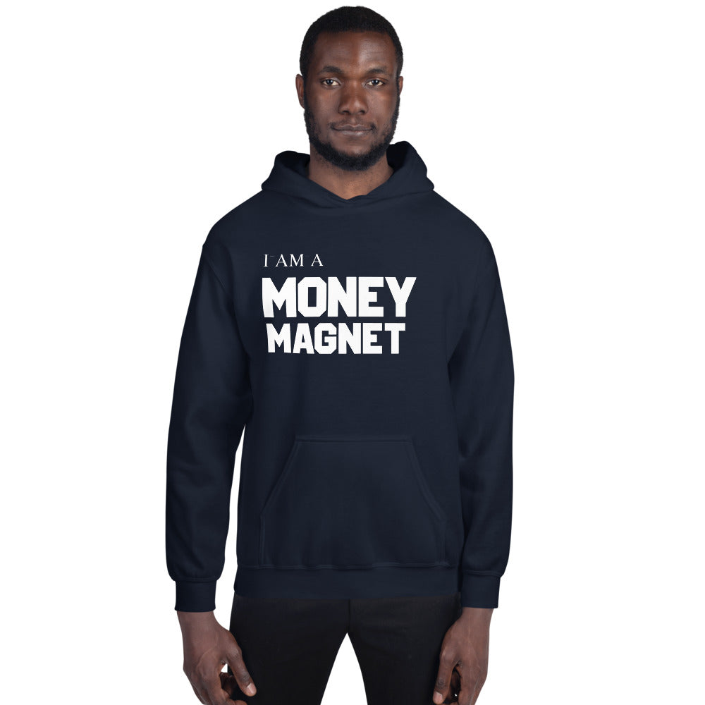 Motivational Hoodie "I AM MONEY MAGNET"  Inspiring law of Affirmation Unisex Hoodie