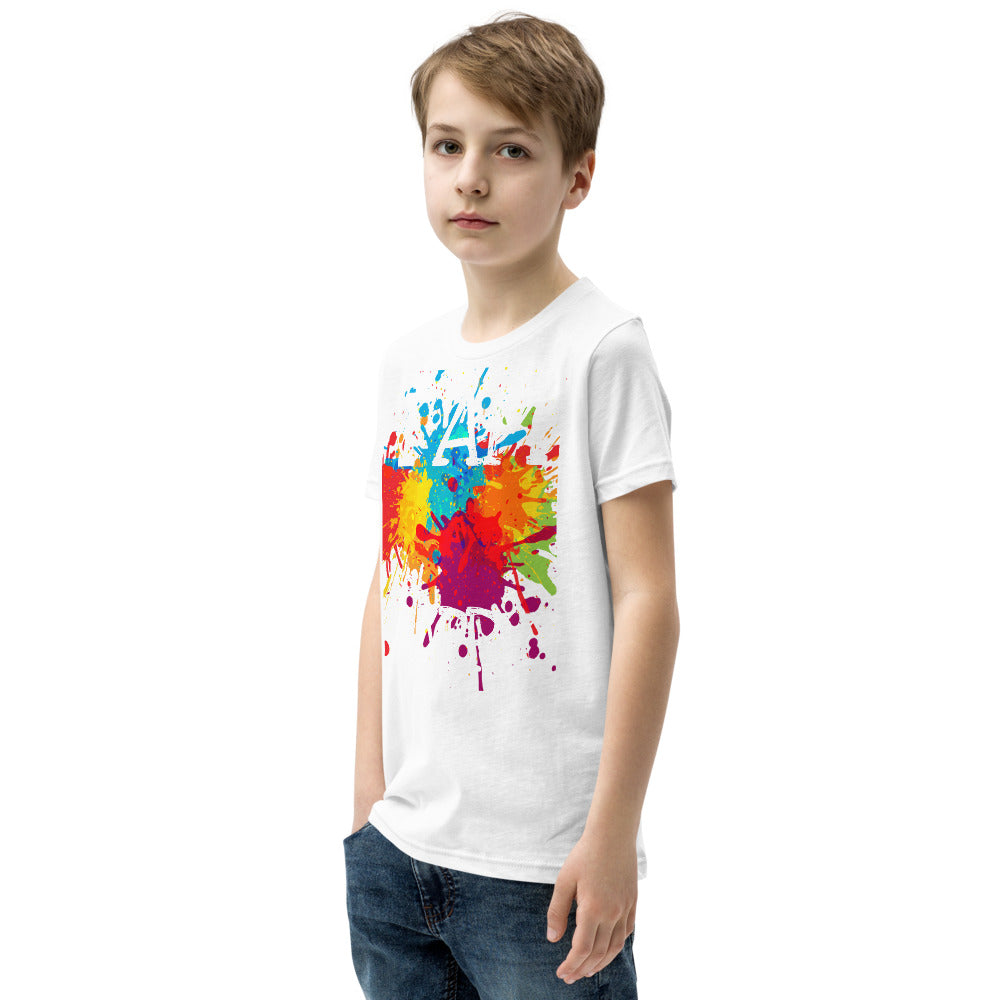 Youth T-Shirt " I AM HAPPY" Positive Motivational & Inspiring Youth Short Sleeve T-Shirt