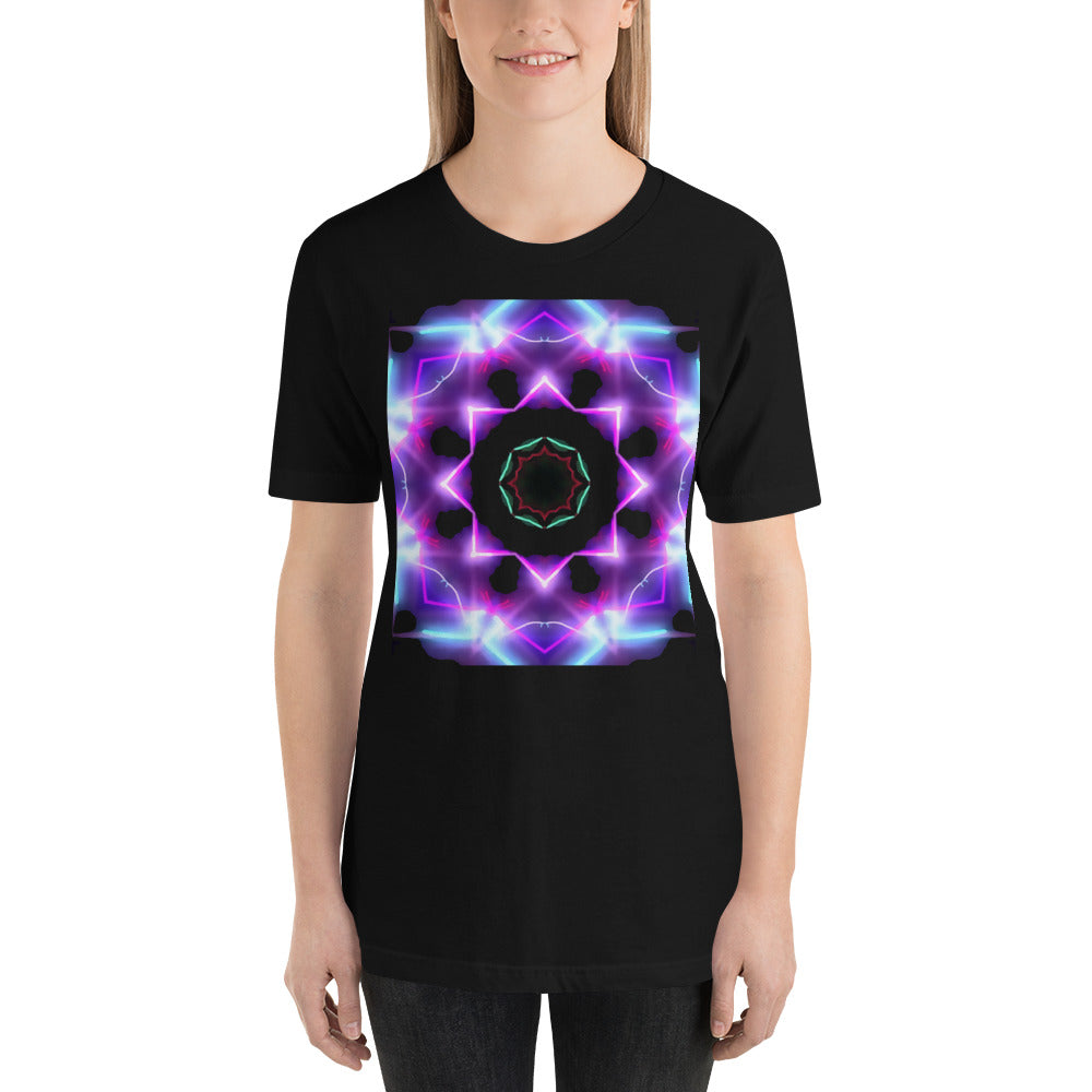 Chakra Unisex T-Shirt "Glittering Chakra" Symbol Short-Sleeve Unisex T-Shirt