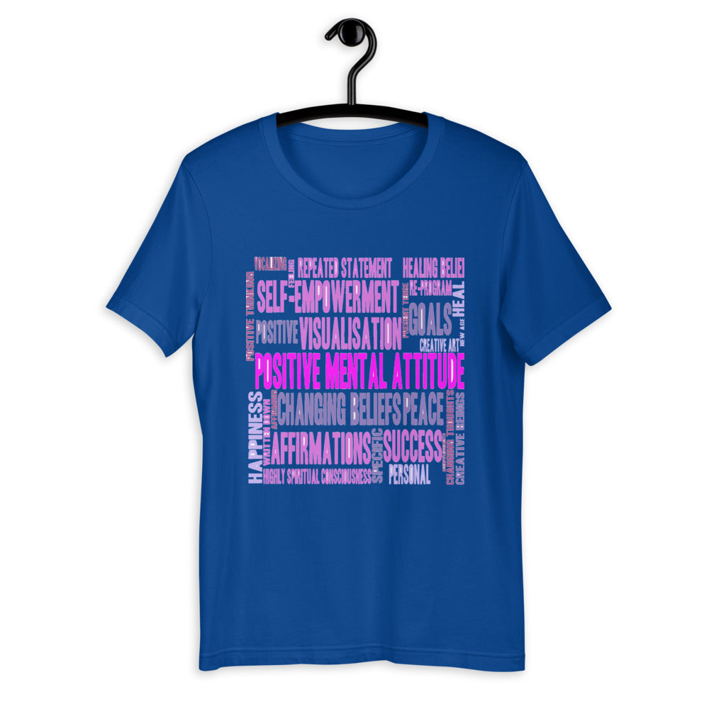 Motivational T-Shirt "Positive Mental" Law of Affirmation Short-Sleeve Unisex T-Shirt