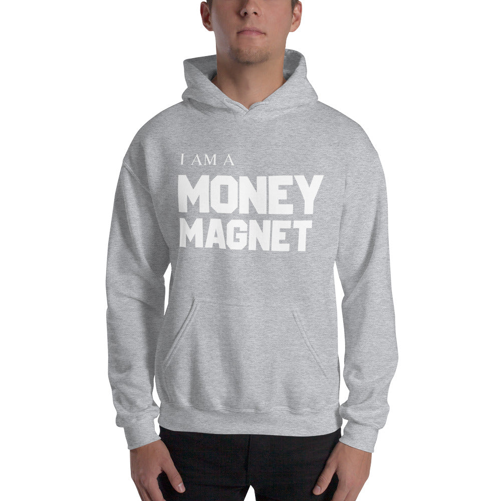 Motivational Hoodie "I AM MONEY MAGNET"  Inspiring law of Affirmation Unisex Hoodie