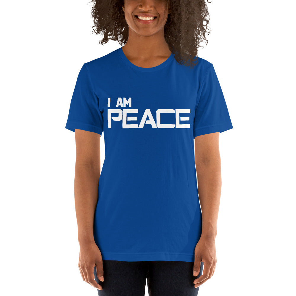 Motivational Unisex T-Shirt "I AM PEACE"  law of Attraction Short-Sleeve Unisex T-Shirt