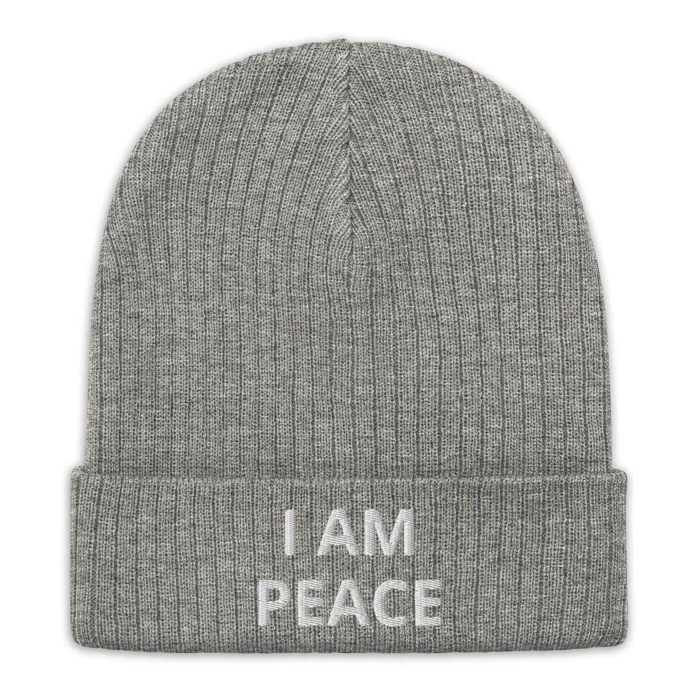 Law of Affirmation "I am Peace"   Ribbed knit beanie