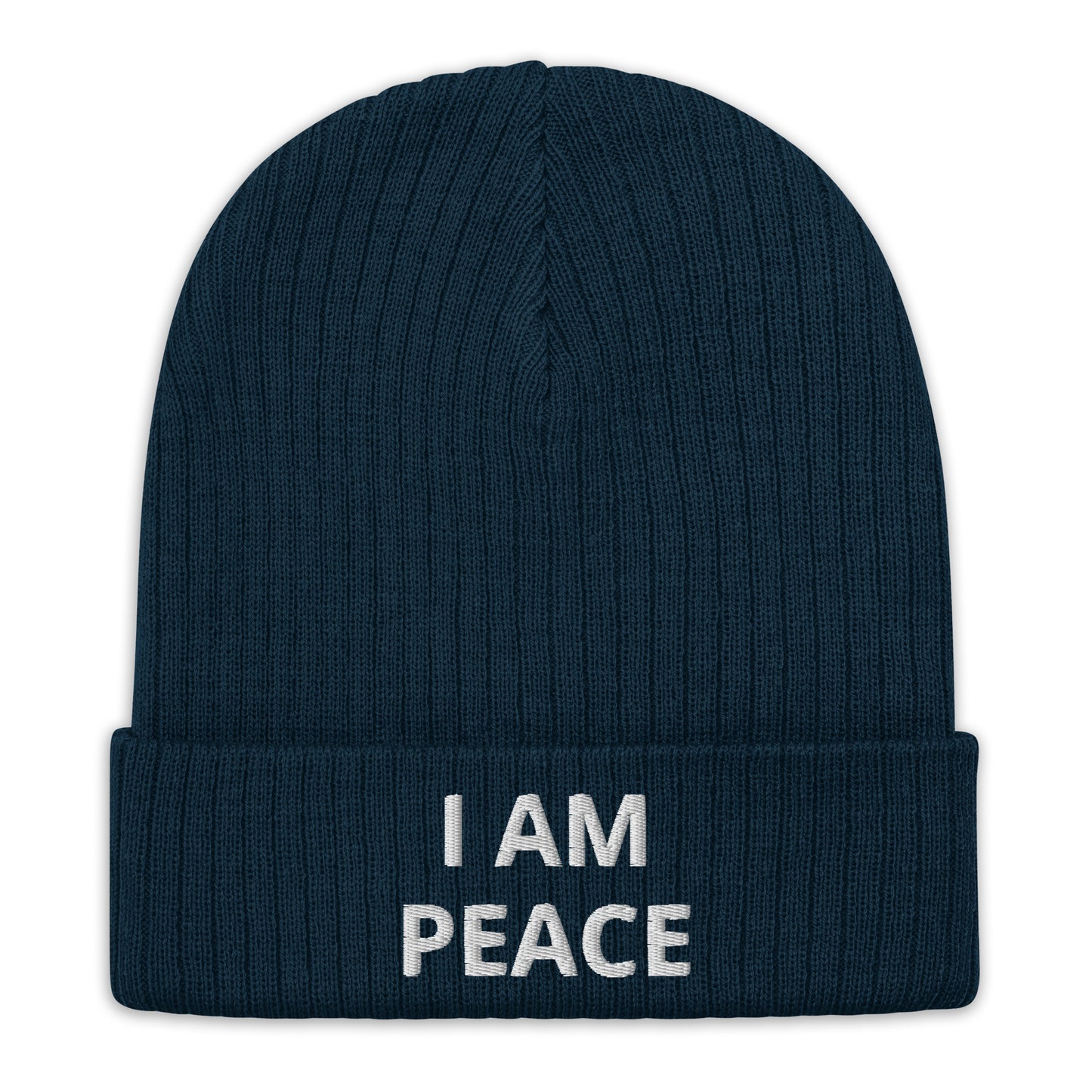 Law of Affirmation "I am Peace"   Ribbed knit beanie