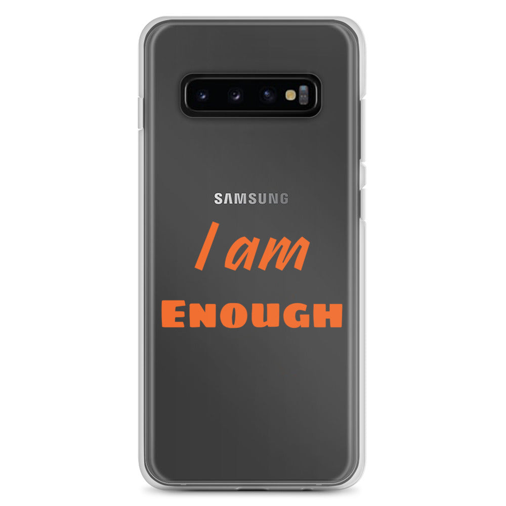 Motivational Samsung Phone Case "I am Enough" Law of Affirmation Samsung Mobile Case