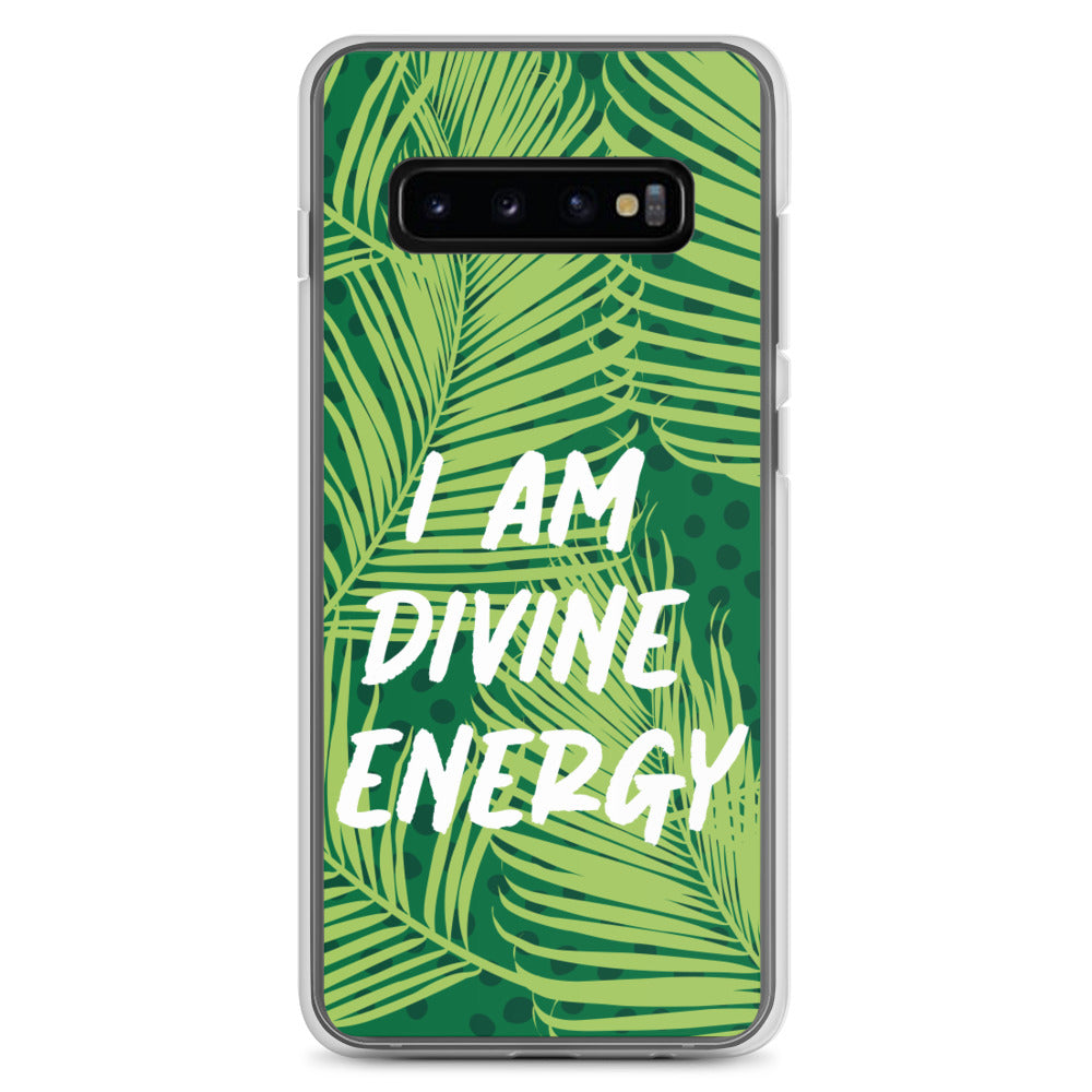 Samsung Mobile Case " I am Divine Energy" Positive Quote Phone Case