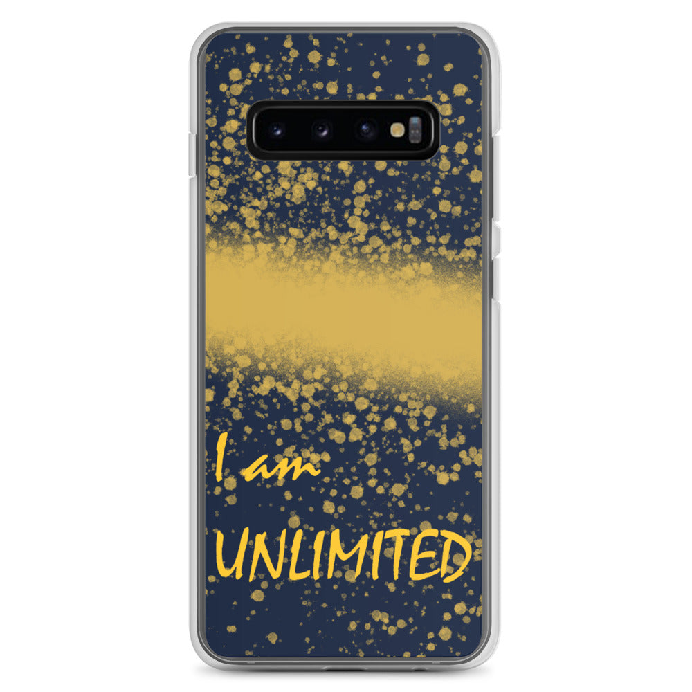 Samsung Phone Case "I am Unlimited" Motivational Mobile Case