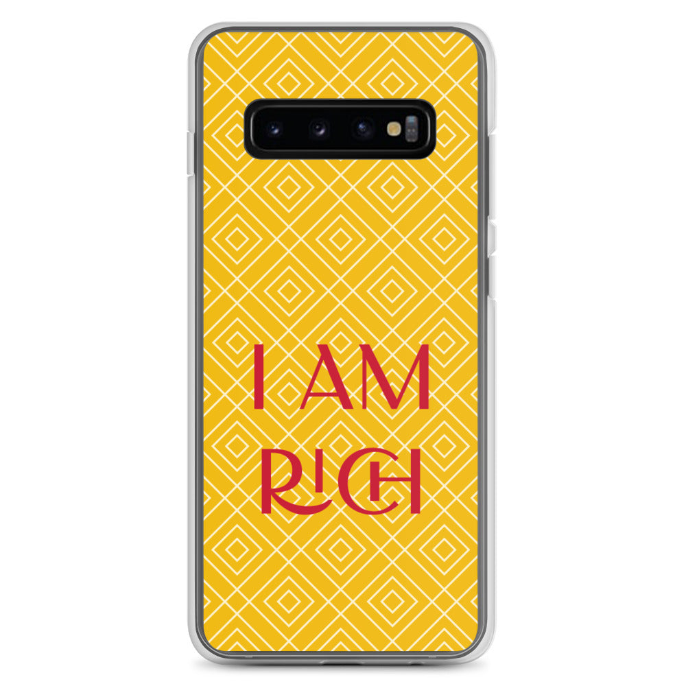 Samsung Mobile Case "I am Rich" Motivational Samsung galaxy Phone Case