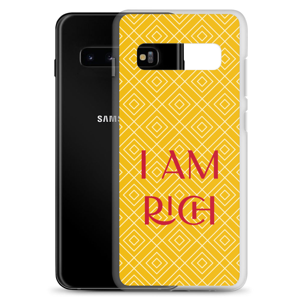 Samsung Mobile Case "I am Rich" Motivational Samsung galaxy Phone Case