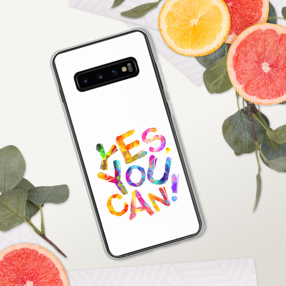 Motivational Samsung Mobile Case "YES YOU CAN !" Law of Attraction Samsung Mobile Phone Case