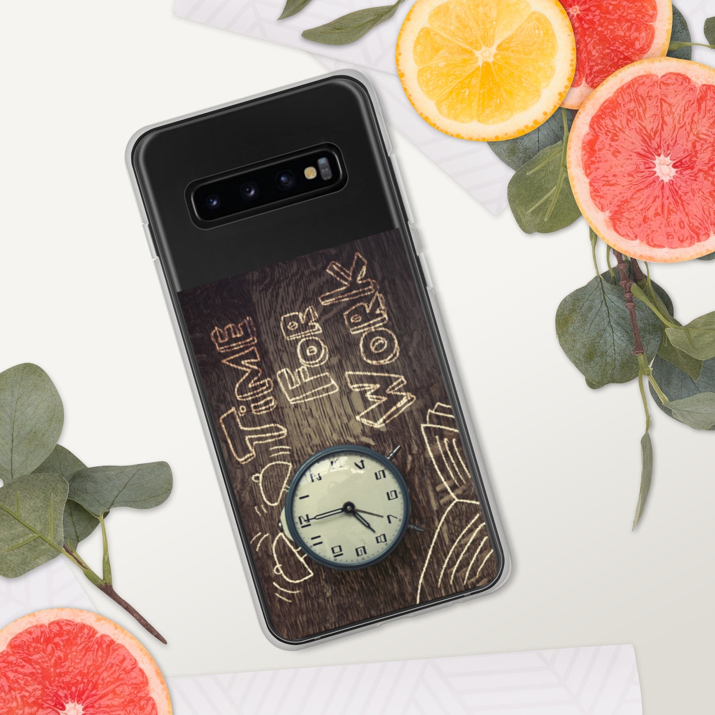 Motivational Samsung Mobile Case "Time for Work" Customized