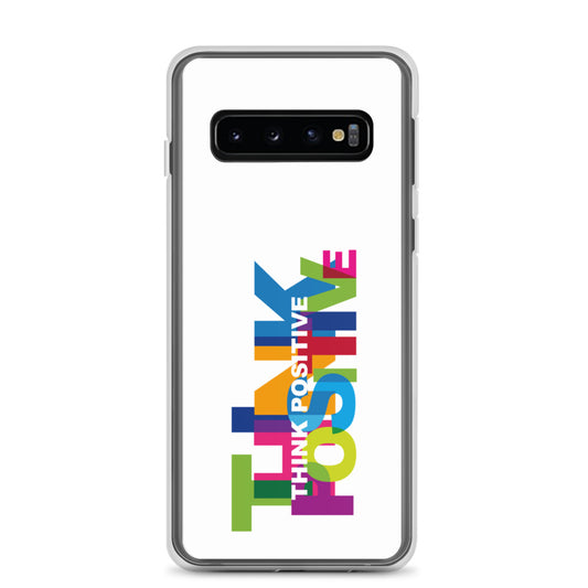 Motivational Samsung Mobile Case " Think Positive" Inspirational Samsung phone cases