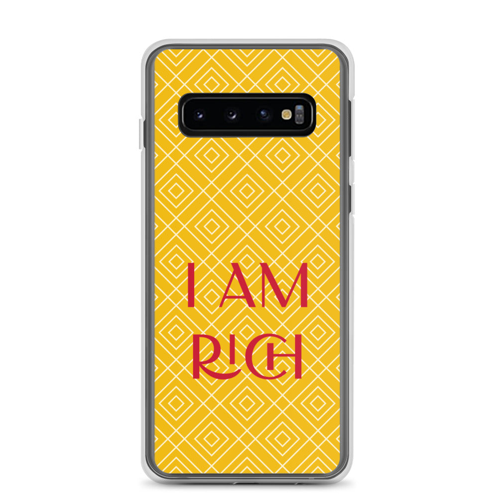 Samsung Mobile Case "I am Rich" Motivational Samsung galaxy Phone Case