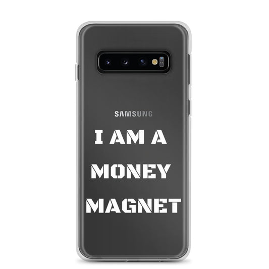 Motivational  Samsung Mobile Case " I AM A MONEY MAGNET"  Inspiring Law of Attraction Samsung Phone Case