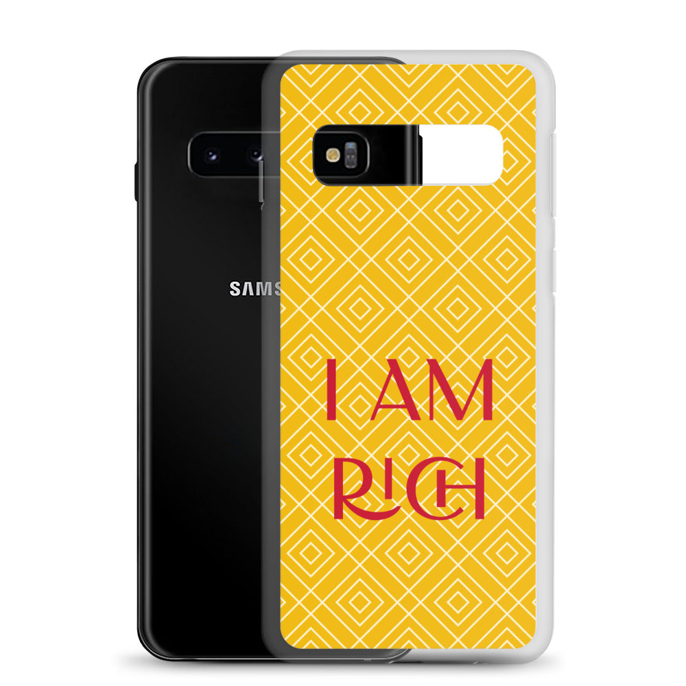 Samsung Mobile Case "I am Rich" Motivational Samsung galaxy Phone Case