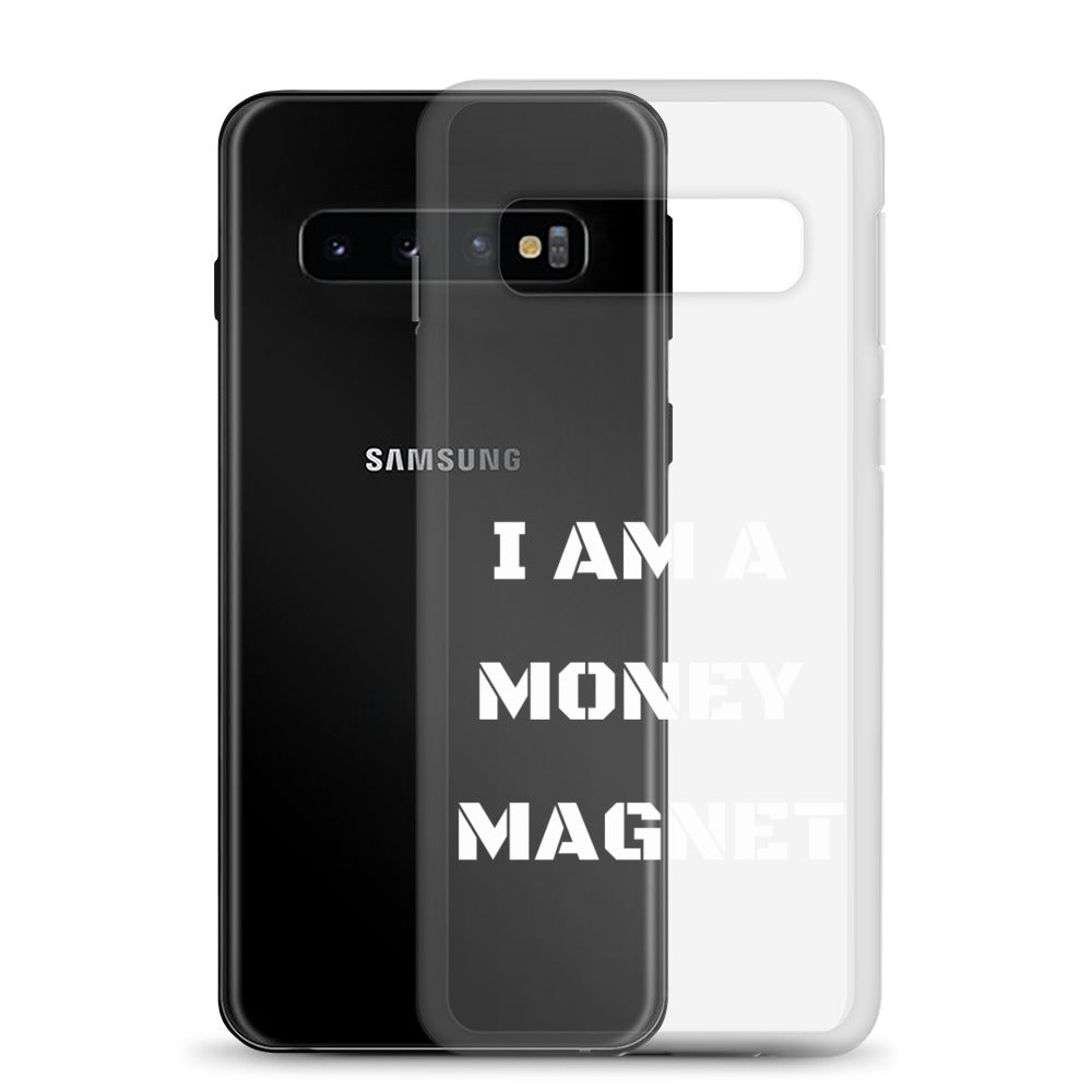 Motivational  Samsung Mobile Case " I AM A MONEY MAGNET"  Inspiring Law of Attraction Samsung Phone Case