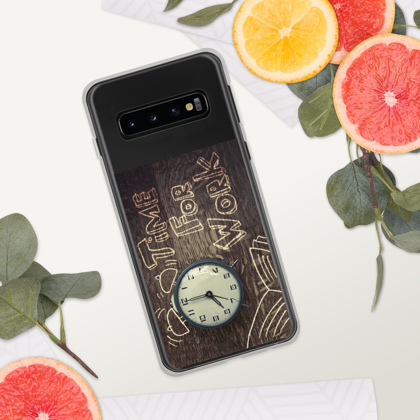 Motivational Samsung Mobile Case "Time for Work" Customized