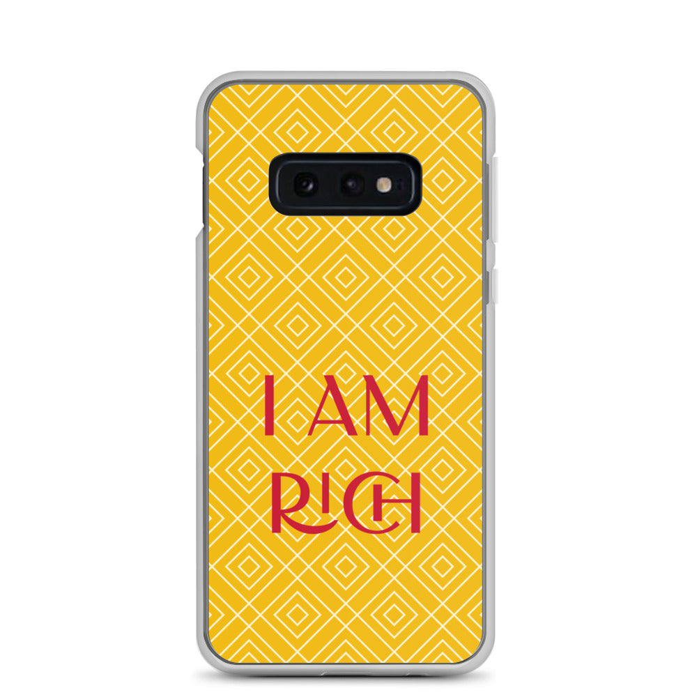 Samsung Mobile Case "I am Rich" Motivational Samsung galaxy Phone Case