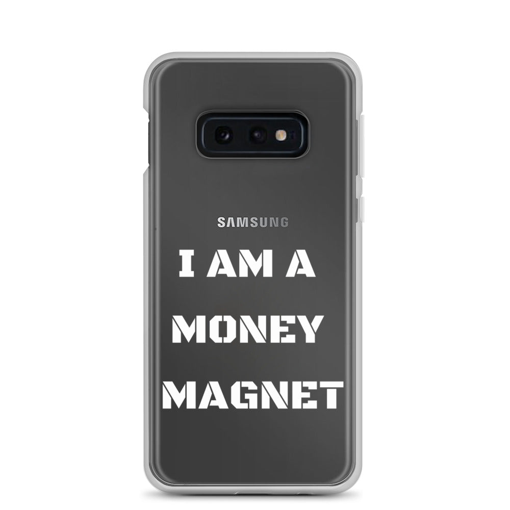 Motivational  Samsung Mobile Case " I AM A MONEY MAGNET"  Inspiring Law of Attraction Samsung Phone Case