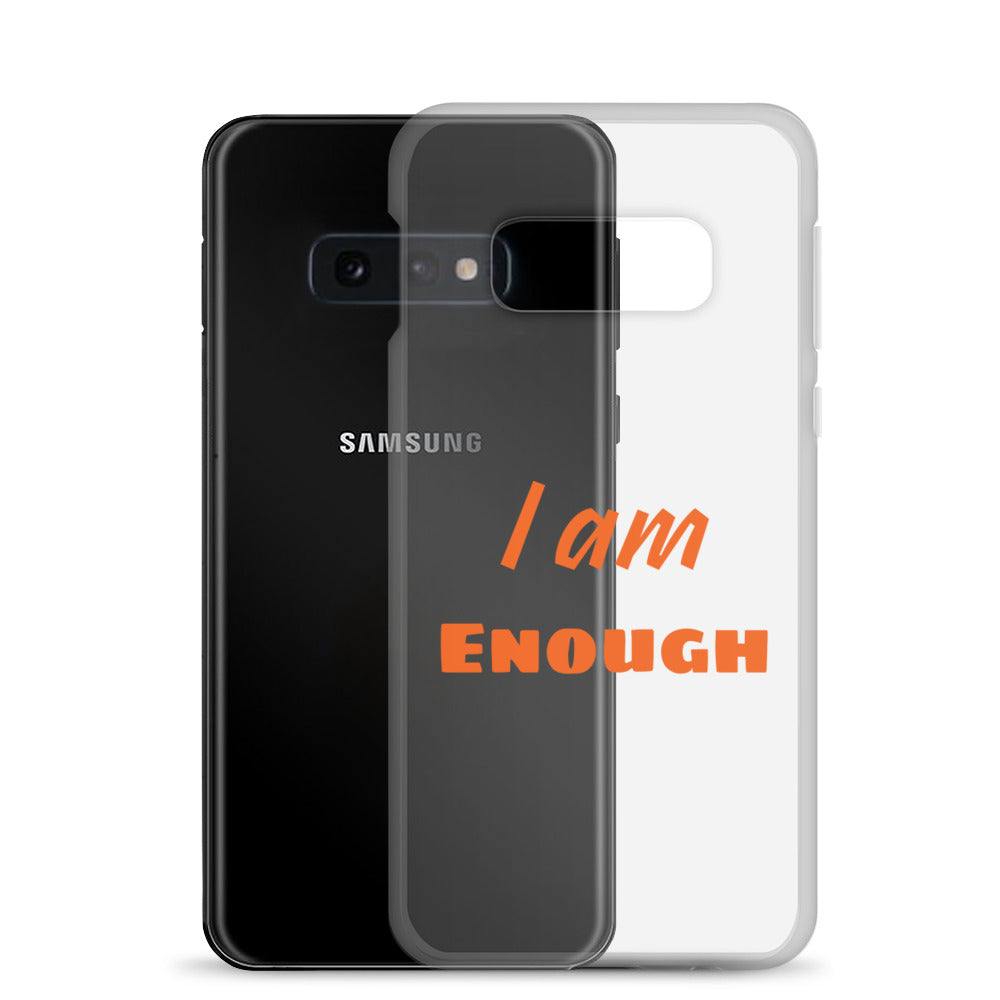 Motivational Samsung Phone Case "I am Enough" Law of Affirmation Samsung Mobile Case