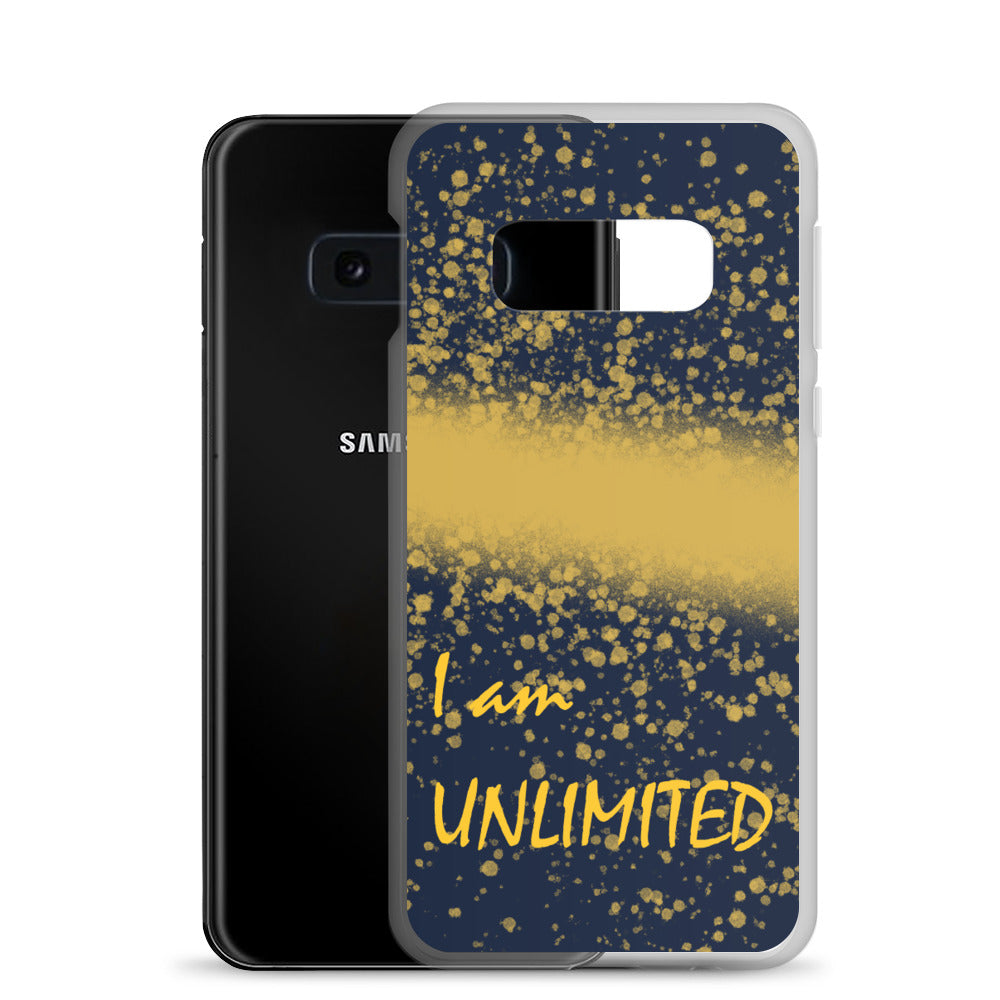 Samsung Phone Case "I am Unlimited" Motivational Mobile Case