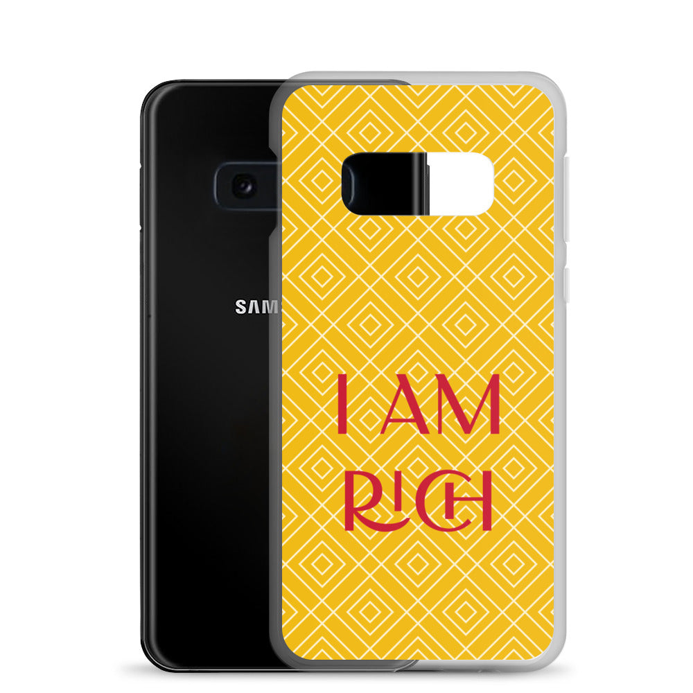 Samsung Mobile Case "I am Rich" Motivational Samsung galaxy Phone Case