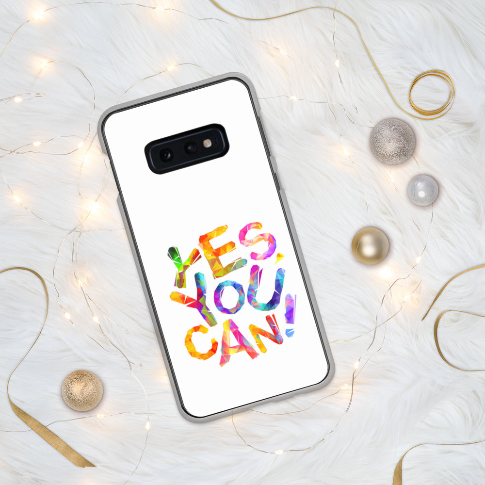 Motivational Samsung Mobile Case "YES YOU CAN !" Law of Attraction Samsung Mobile Phone Case