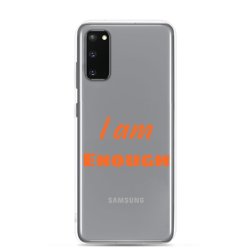 Motivational Samsung Phone Case "I am Enough" Law of Affirmation Samsung Mobile Case