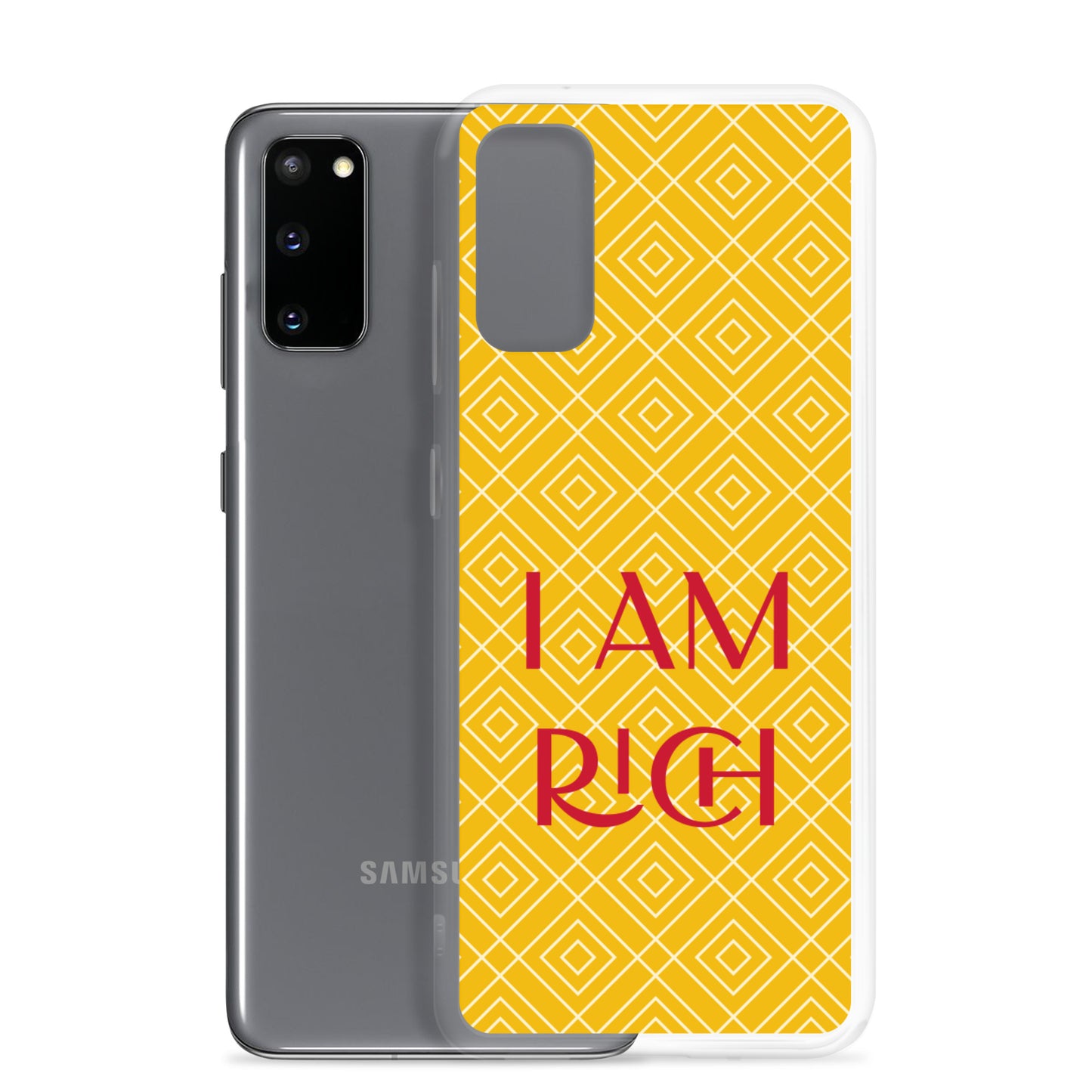 Samsung Mobile Case "I am Rich" Motivational Samsung galaxy Phone Case