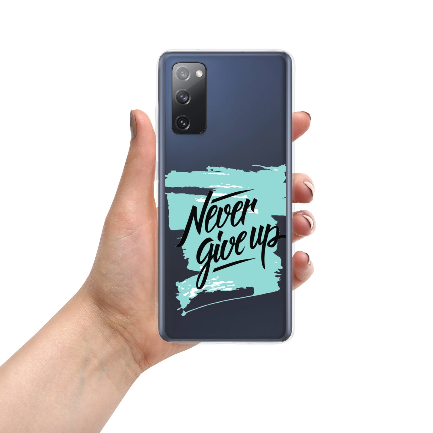 Motivational Mobile case Samsung Mobile  Case "Never Give up" inspiring mobile case