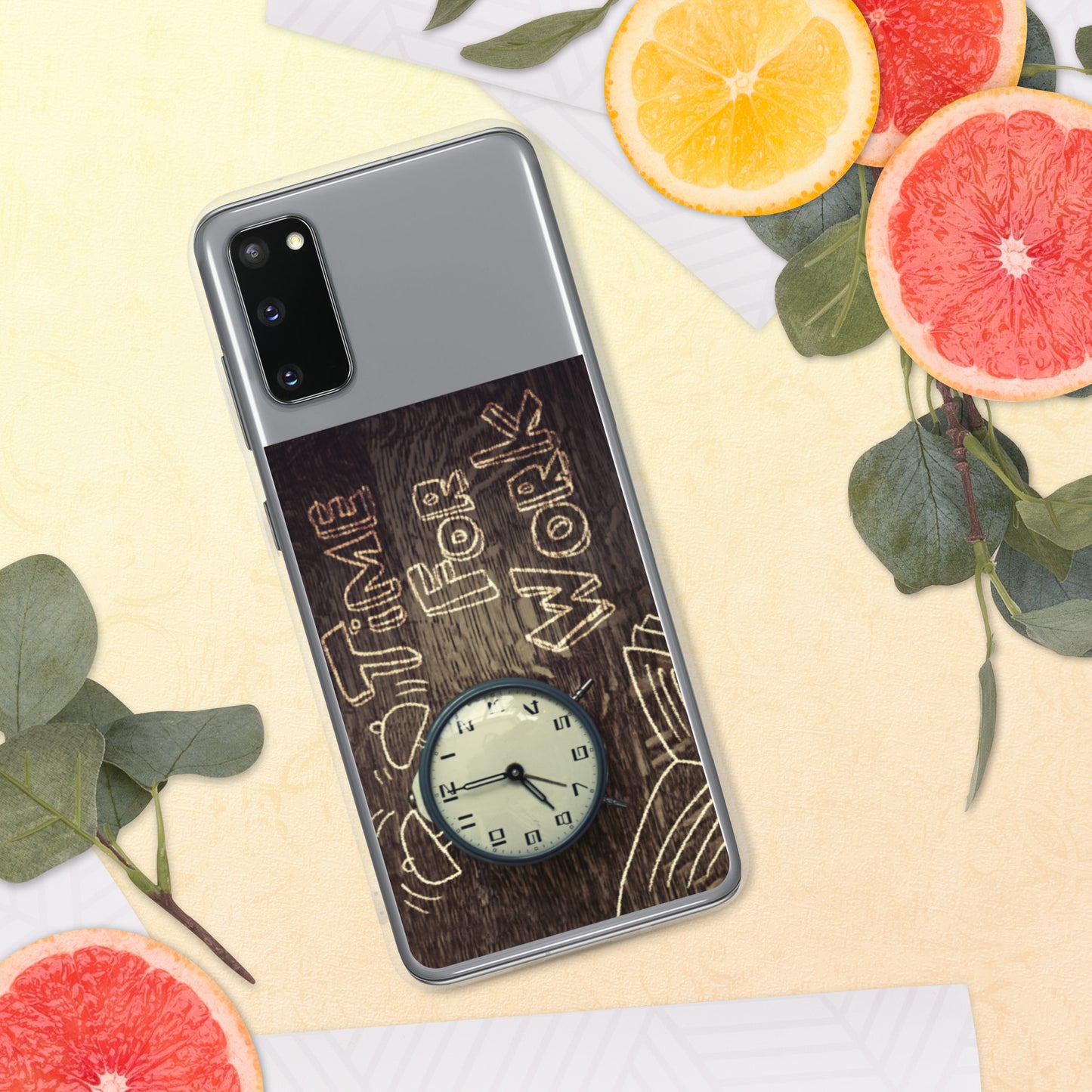 Motivational Samsung Mobile Case "Time for Work" Customized