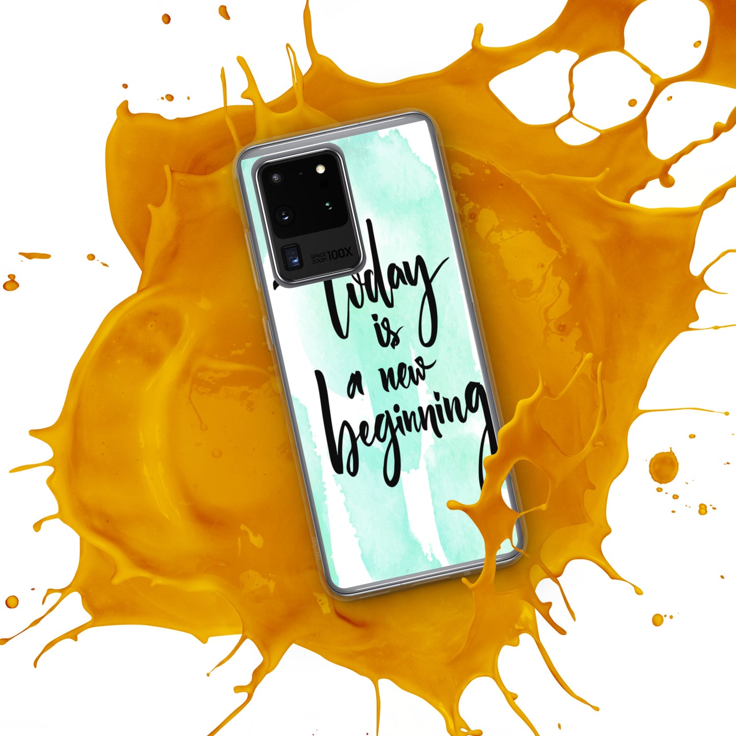 Samsung Mobile Case Case "Today is a new beginning" Inspiring Samsung Phone Case