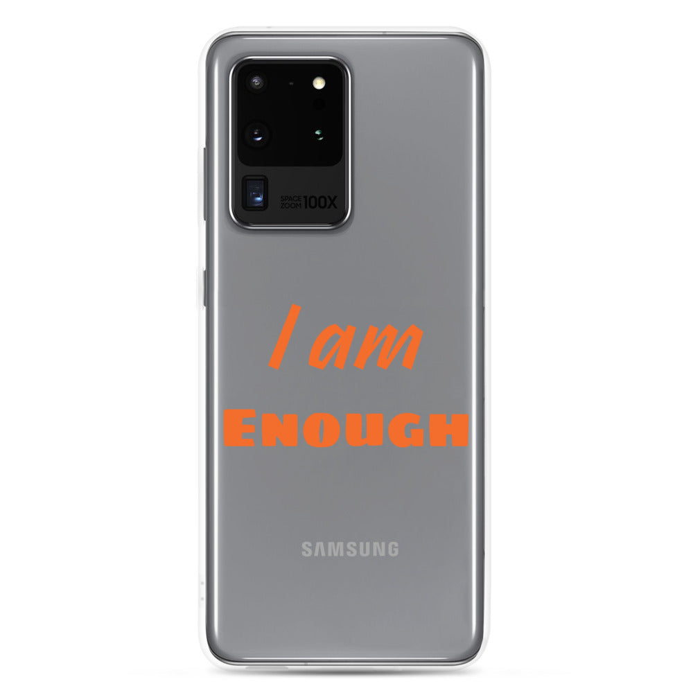 Motivational Samsung Phone Case "I am Enough" Law of Affirmation Samsung Mobile Case