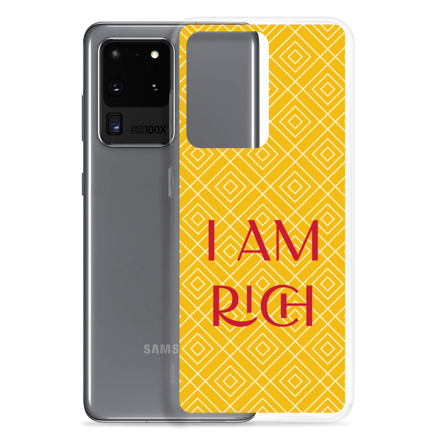 Samsung Mobile Case "I am Rich" Motivational Samsung galaxy Phone Case