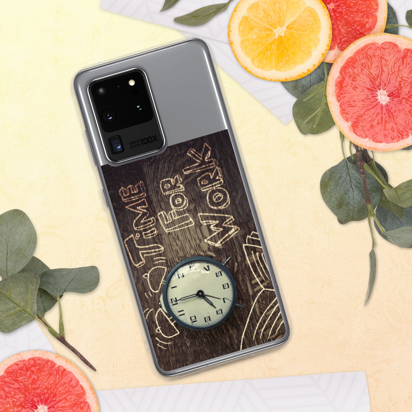 Motivational Samsung Mobile Case "Time for Work" Customized