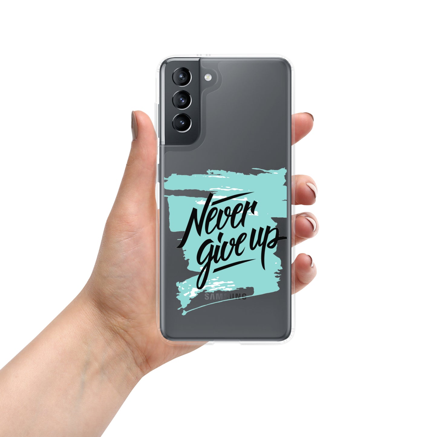 Motivational Mobile case Samsung Mobile  Case "Never Give up" inspiring mobile case