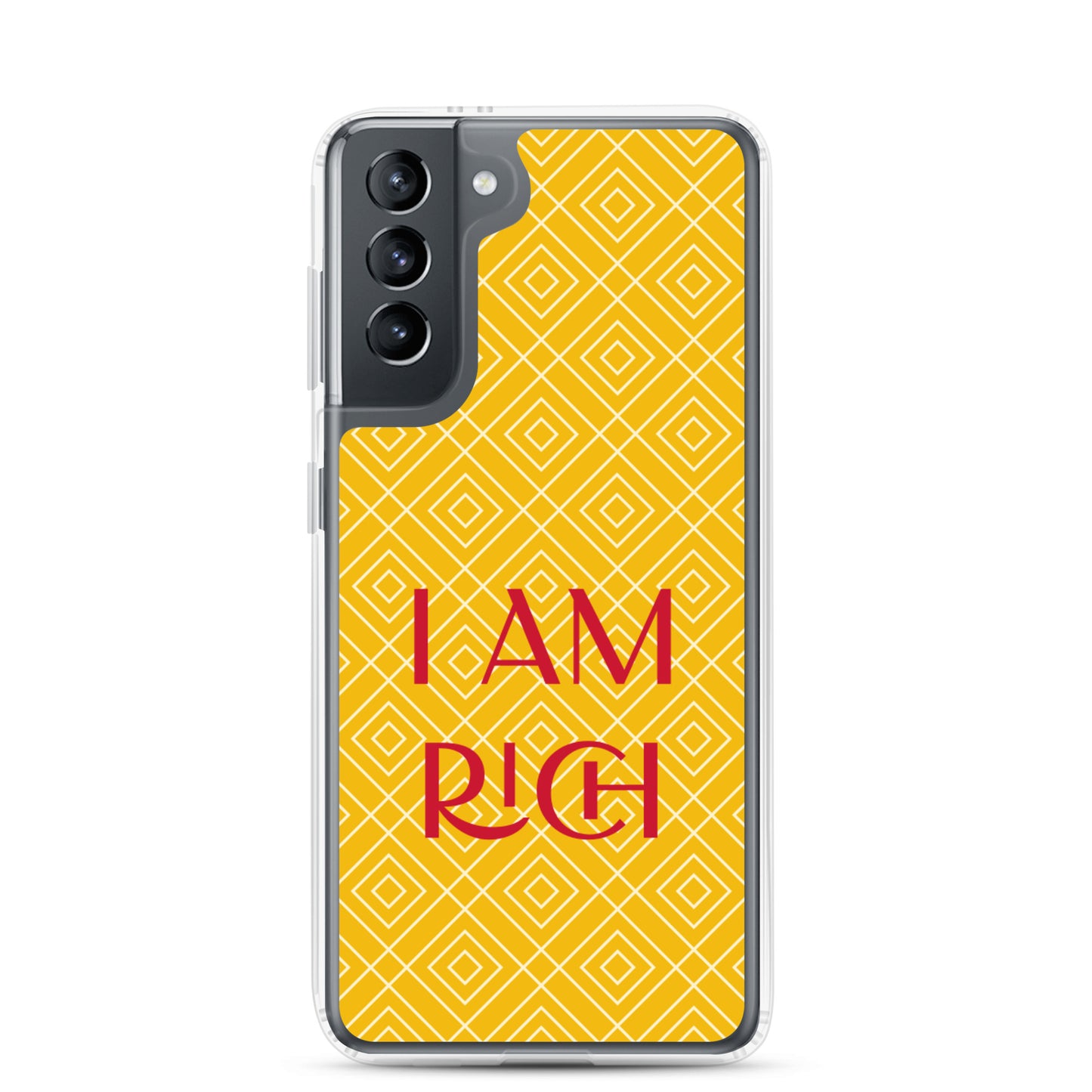 Samsung Mobile Case "I am Rich" Motivational Samsung galaxy Phone Case